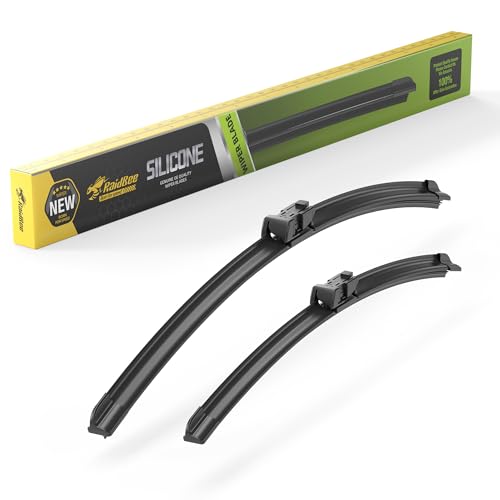 Raidbee® 2 Silicone Windshield Wiper blades Replacement for Volkswagen Jetta 2007-2010,CC 2009-2012,GTI 06-12,Eos 06-16 +More OEM Quality Windshield Wiper Blades Set 24