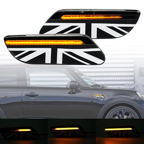 Clignotants avant LED ambre Mini Cooper F55 F56 F57 LCI2 clignotant repetiteur Union Jack