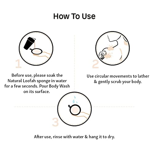 mCaffeine Exfoliating Loofah for Removing Dead Skin | Made of 100% Natural Ramie Fibre | Gentle on the Skin | Sustainable, Unisex | Easy to Hang - Image 4