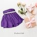 AYASW Bed Skirt Queen Size 14 inch Drop Premium Soft and Cozy 1800 Brushed Microfiber Dust Ruffle Three Fabric Sides Wrap Around with Elastic No Top Easy On Purple Holiday