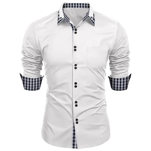 Chemise traditionnelle homme à revers slim stretch pour l'extérieur