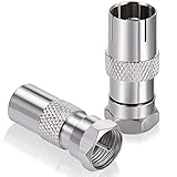 ✅[USO] Este conector o adaptador CEI Hembra a F Macho se utiliza para conectar al extremo del cable coaxial con conector CEI Macho y lo convierte a F tipo macho, que permite conectarlo a un equipo con conector F hembra, como un receptor TDT/SAT. También se utiliza para poder empalmar latiguillo con terminación CEI Macho entre sí mediante un empalme F Hembra - Hembra.