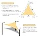 Shade&Beyond Triangle Sun Shade Sail 16'X16'X16' Permeable Canopy Sand for Patio Garden Yard Deck Pergola (We Make Custom Size)