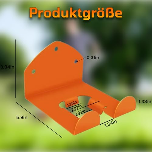 WRQIOO Wandhalterung Motorsense, Garten Motorsense Halterung, Wandhalterung für Rasentrimmer, Rasentrimmer Aufhänger, Wandha-lterung für Besen, Elektrowerkzeug