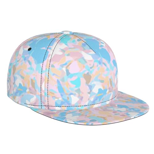Gorgeous Camouflage Pattern Fashion Flat Brim Baseball Cap â€“ Stylish Unisex Cap with All-Over Print Design â€“ Breathable Lightweight Hat for Daily Wear, Outdoor Activities, and Travel