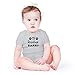 AW Fashions My Brother Barks Baby Bodysuit Funny Adorable Newborn Romper Clothing Pet Lovers Boys Girls (12 Months, Sports Grey)