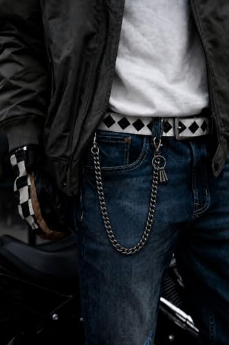 Image of Pants Chain - Wallet Chains for Men Women, Punk Gothic Belt Chain Jean Chain with Lobster Clasps,Metal Chain for Jeans, Wallet, Purse, Bag
