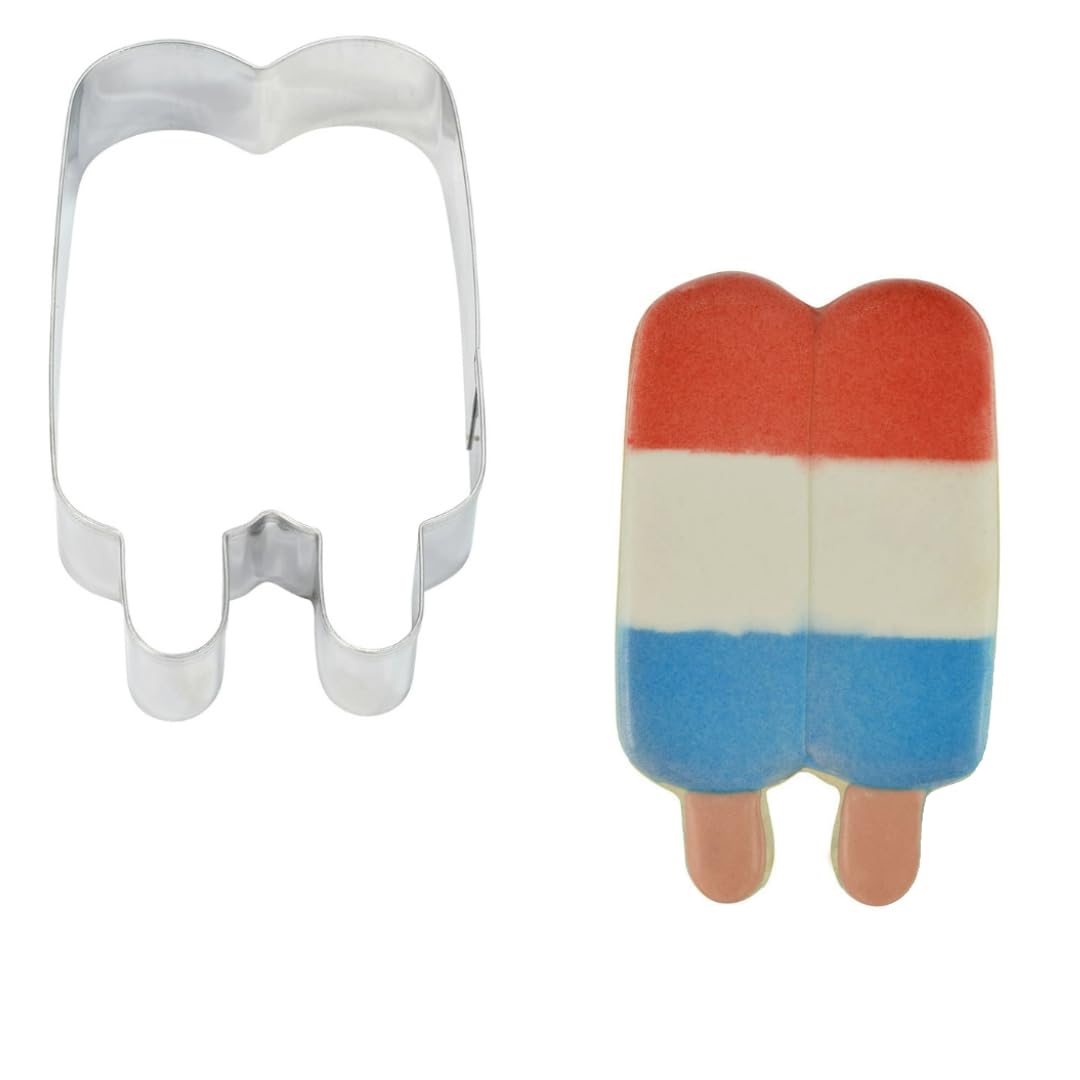 R&M Twin Pop - Cortador de galletas (acero inoxidable, 9,5 cm)