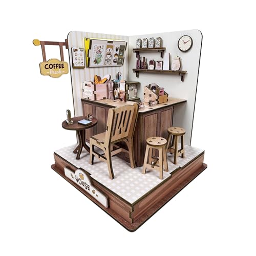 Maquette miniature de café, cadeau d'anniversaire original pour adulte créatif