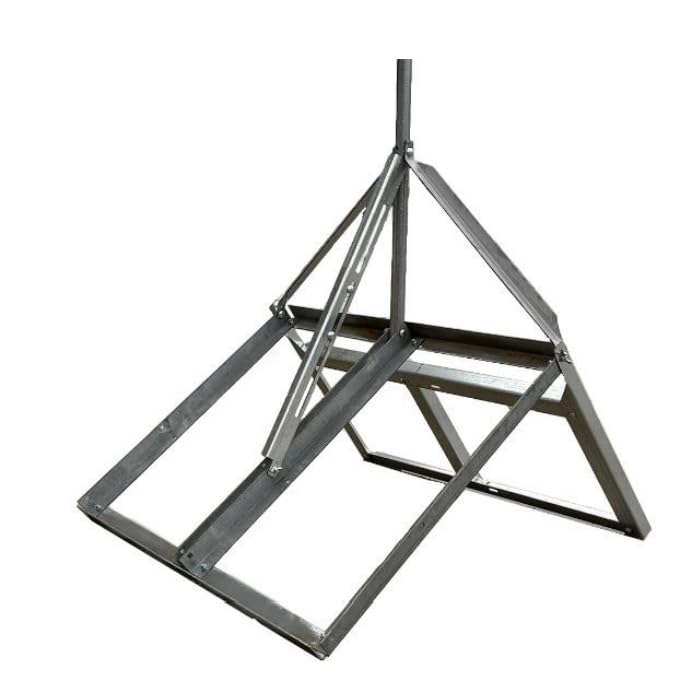 Non-Penetrating Antenna Mast Peak Roof Mount Peak with 1.25 x 40 Mast- EZ PNP-M