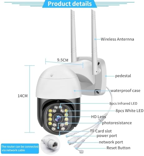 Image of TP PLUS 3MP WiFi Light Bulb Camera for Home Ind (Black Dome)