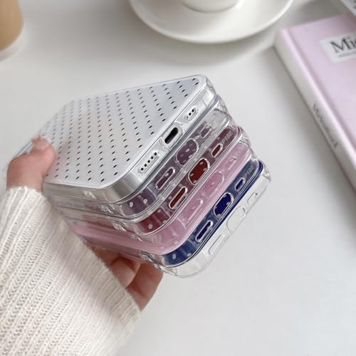 Coque iPhone 16e esthétique à pois noirs idéale pour le style de vie urbain