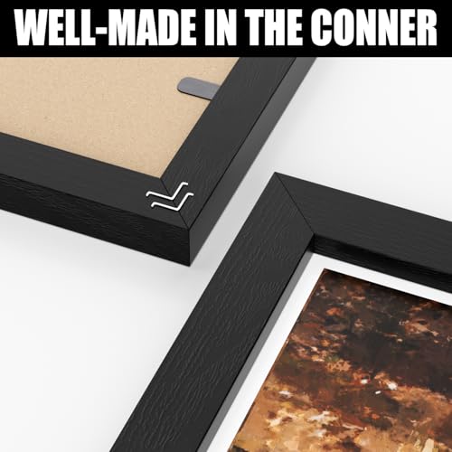A3 Picture Frame, 2 Pack 29.7x42cm Photo Frames with A4 Mount, Black A3 Poster Frame with Safe Perspex Front - Image 8
