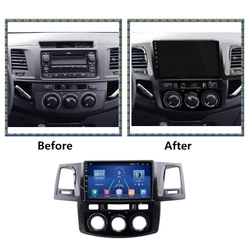 Radio 2 DIN Android Auto para actualizar Toyota Hilux sin Pantalla 2