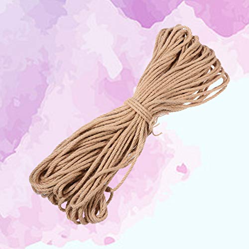 ULTECHNOVO Metros de Fio Natural para Cat - 50 Prático Portátil Natural Barbante Corda Corda Corda d