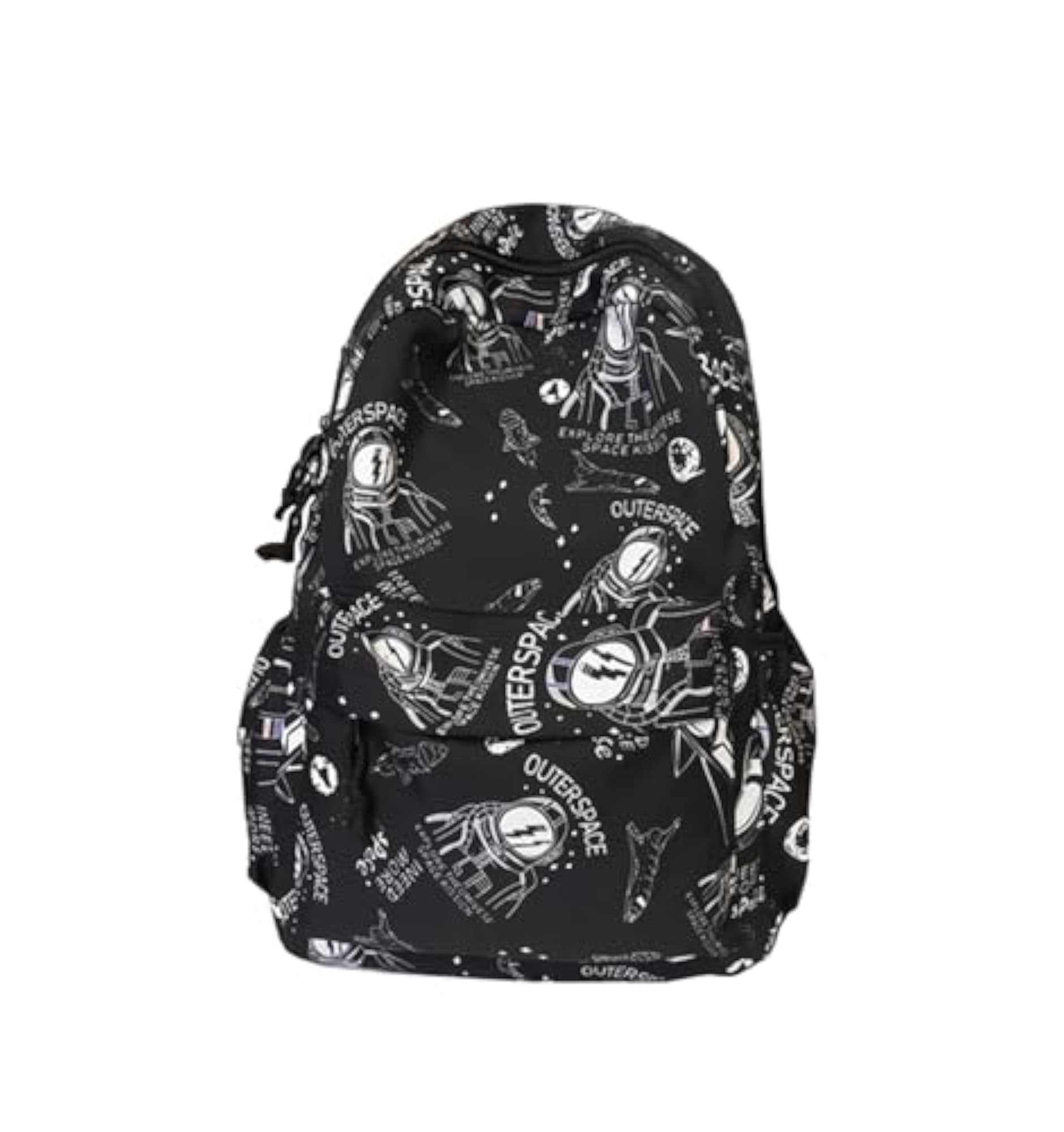 Astronaut Print Backpack, Large Capacity Casual Bag