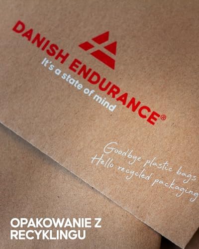 DANISH ENURANCE Komplet Męskiej Bielizny Termoaktywnej z Wełny Merino, Koszulka z Długim Rękawem i Kalesony, Premium, na Narty, na Snowboard, w Góry, Sportowa, Oddychająca, Odprowadzająca Pot, Szybkoschnąca