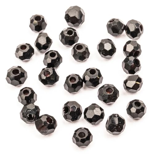Potomac Crystal Round Beads - Jet 2mm | Pack of 150