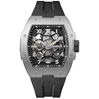 Ingersoll The Play Mens 45mm Automatic Watch with Black Skeleton Dial and Black PU Strap I15301