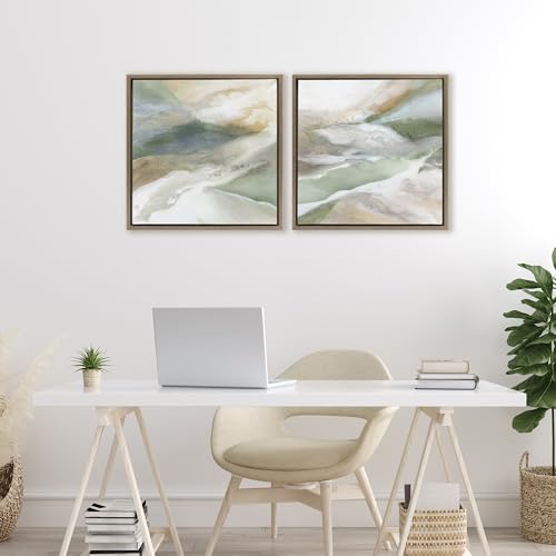 Cadre flottant Serene Misty Valley déco murale robuste facile à poser