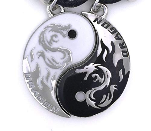 Tapp Collections Dragon Yin Yang 2 Pendant Necklaces Set2