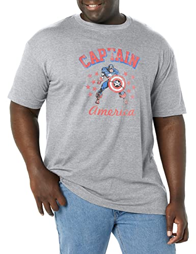 T-Shirt Marvel Captain America Homme Vêtement Geek Écoresponsable Noir