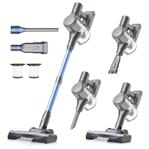 Image of Zefiro Cordless Vacuum Cleaners for Home, 450W /40Kpa 50Mins Stick Vacuum Cleaner, Anti-Tangle Rechargeable Wireless Vacuum for Pet Hair /Carpet /Hardwood Floor
