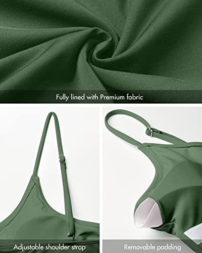Image of Narecte Sexy One Piece Bathing Suit for Women Tummy Control High Cut One Piece Swimsuit Womens