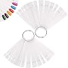 Nagelstalen 100 stuks nagelstalen sticks nagel kleur display nagel display tips nail art tips sticks met metalen ring…