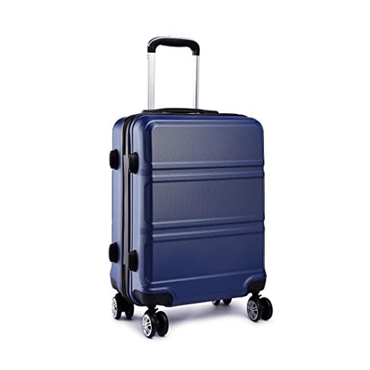 Kono ABS Maleta Equipaje de Mano Cabina rígida Ligera con 4 Ruedas, S-55cm