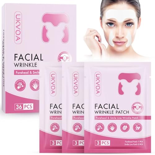 UKVOA Facial Wrinkle & Smile Line Patches (36pcs)