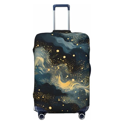 Classic Universe Prints Travel Luggage Cover for Suitcase Anti-Scratch Fashion Suitcase Protector Washable Elastic Baggage Covers Fits 22-24 Inch Luggage for Travel Beach Holiday