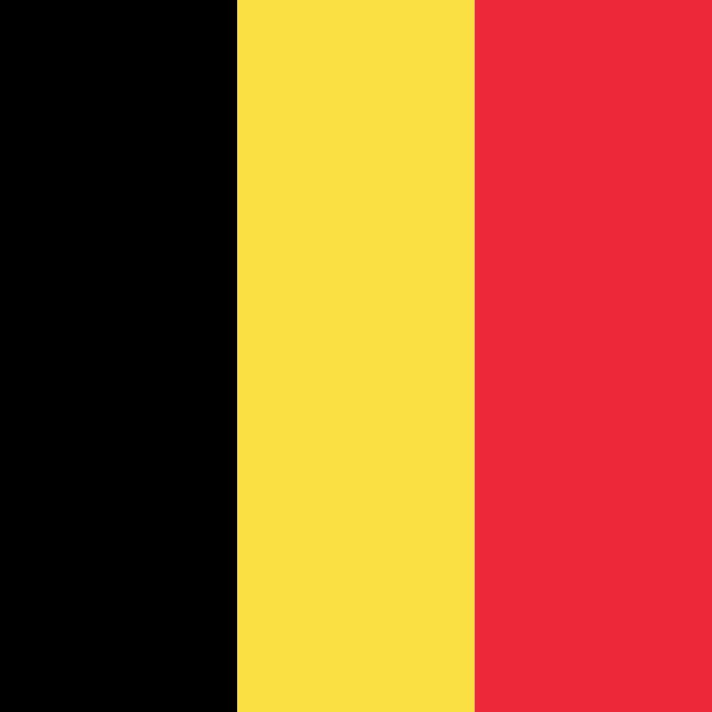Naval Jack of Belgium pavillon marine officielle 120x120 cm