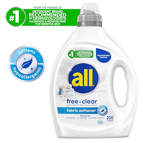 all free clear Original Liquid Fabric Softener, Unscented, 80oz, 200 Loads - image 6