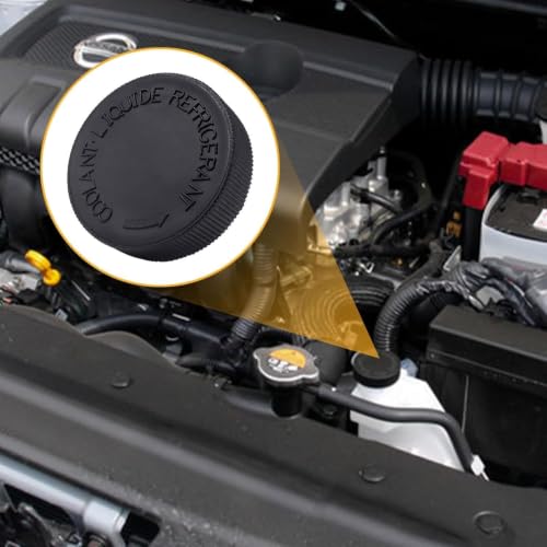 Image of SecosAutoparts Engine Coolant Overflow Reservoir Tank Black Cap 21712-79900 Fit For Nissan 350Z 370Z Murano Juke Rogue Versa Quest, Fit For Infiniti EX35 FX37 EX37 G35 Q70 QX50 G25 G37 2003-2017