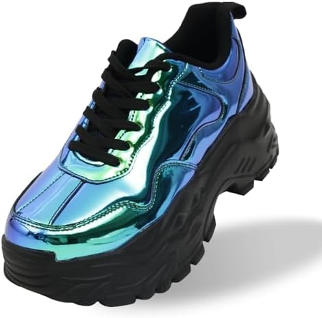 Niluber Chunky Sneakers for Women Platform White Mesh Dad Walking Shoes Comfortable Breathable Casual Fashion Running Shoes
