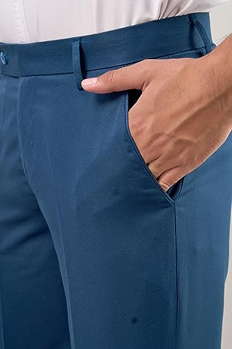 Image of VX9 Men's Formal Trousers, Smart Office & Business Wear, Classic Fit