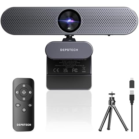 DEPSTECH DW50 4K Webcam with Remote Control Cover