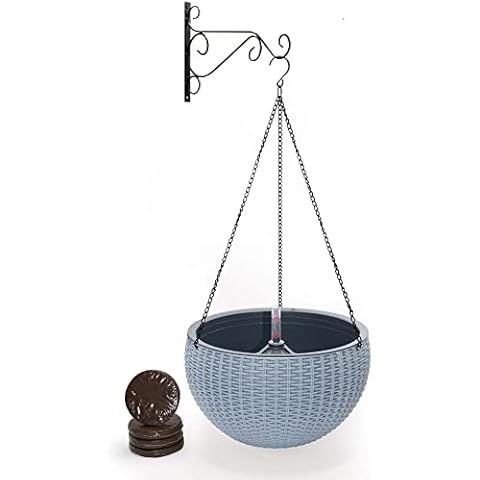 YEHIKO Set Maceta Colgante Autorriego con Soporte y Cadena Cover