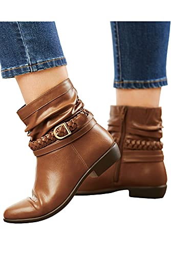 Comfortview Women's Wide Width The Mickey Bootie - 9 1/2 W, Navy Blue #TOP2