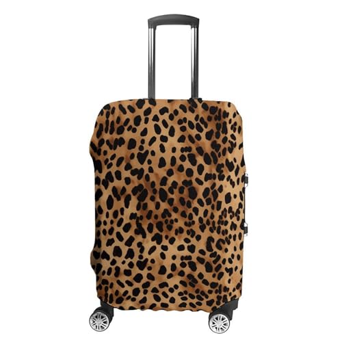 Leopard Patterned Wallpaper Printed Luggage Cover Protector, Fits 18-32 Inch Luggage