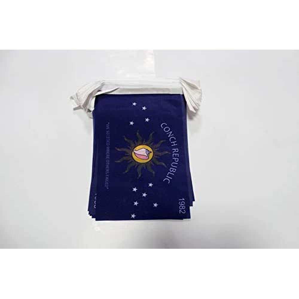 AZ FLAG Conch Republic Bunting 20 ft 20 flags Light Polyester