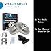 TRQ Rear Brake Pad & Rotor Kit Brake Pads Brake Rotor Ceramic Compatible with 2013-2017 Buick Encore 2011-2015 Chevrolet Cruze 2016 Cruze Limited 2013-2016 Sonic 2015-2017 Trax