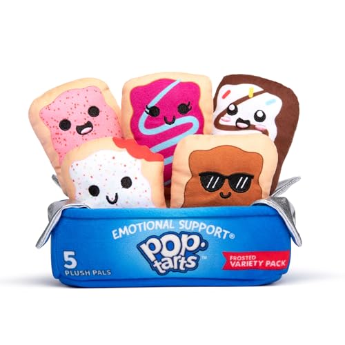 Pop-Tarts™ Emotional Support by Relatable, Snack-Inspired Pals, Full of Bite-Sized Plushies and Cute Stuff, Unexpected Funny Gifts for Loved Ones, Includes 5 Plush Pals with Plush Box
