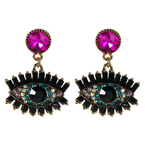 Bohemian Evil Eye Earrings, Black Evil Eye Dangle Earrings For Women, Beaded Evil Eye Earrings, Sparkling Eye Stud Earrings Evil Eye Boho Jewelry, Demon Eye Drop Earrings For Girls, Cute Evil Eye Statement Earrings Accessories Gift #TOP2