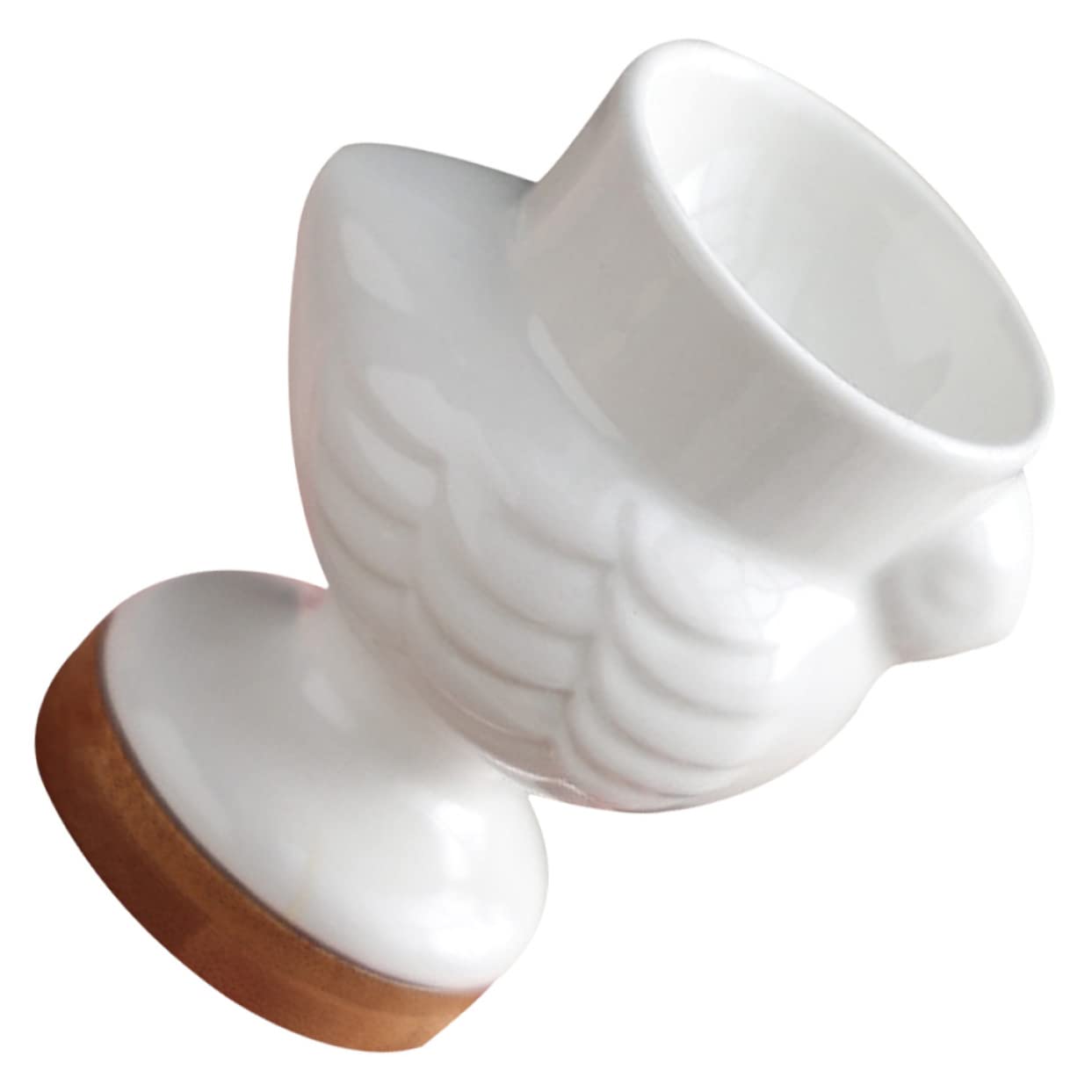 STOBAZA Egg Cup Holder Stylish Ceramic Egg Storage Rack for Breakfast Kitchen Organizer for Soft Boiled Eggs and Easy to Clean for Home Restaurant and Parties