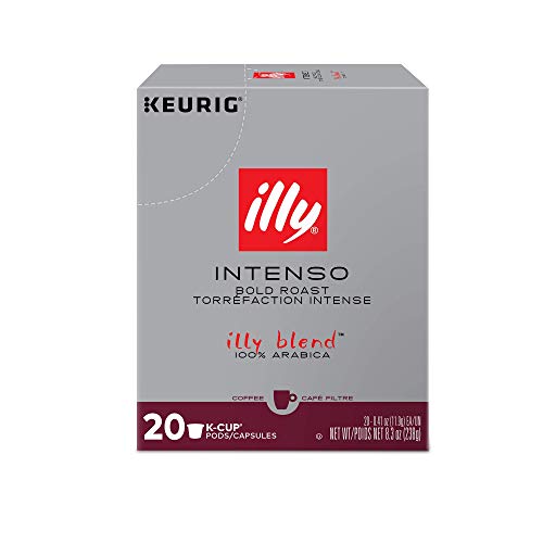 Image of illy Coffee K Cup Pods, Intenso Dark Roast, 20 Count, 4 Pack