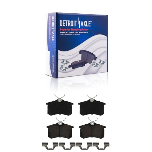 Image of Detroit Axle - 4pc Rear Brake Kit for 2011-2013 Audi A3 2013-2019 Beetle