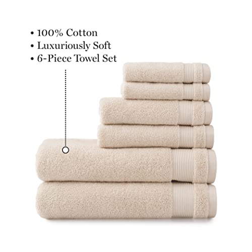 Marthastewart100cottonbathtowelssetof6piece2bathtowels2handtowels2washclothsquickdrytowelssoftabsorbentbathroomessentialsbeige  Urban Country Home Decor Martha stewart 100 cotton bath towels set of 6 piece 2 bath towels 2 hand towels 2 washcloths quick dry towels soft absorbent bathroom essentials beige  urban country home decor