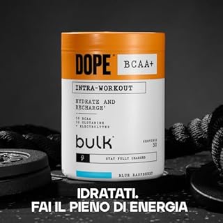 Dope BCAA+ | Polvere Intra-Workout | Strawberry Lime | 360 g | 30 Porzioni | 5g BCAA | Miscela di Elettroliti | Glutammina | Vitamina B6 & B12 | Supporta Idratazione, Energia e Recupero